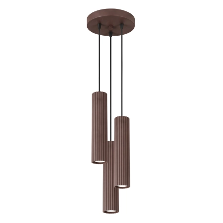 Lampa wisząca KARBON 3P brązowa SL.2342 - Sollux