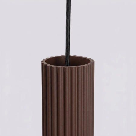 Lampa wisząca KARBON 3P brązowa SL.2342 - Sollux