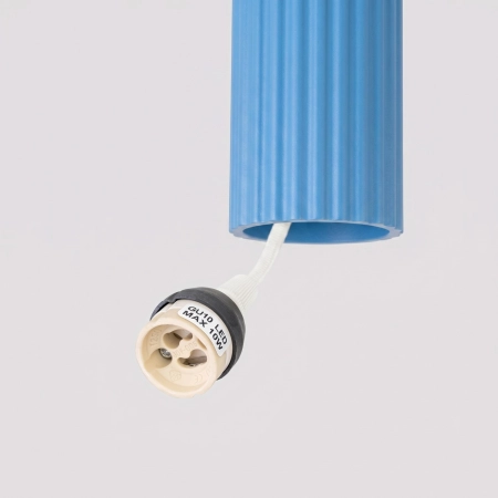 Lampa wisząca KARBON 3P błękitna SL.2343 - Sollux
