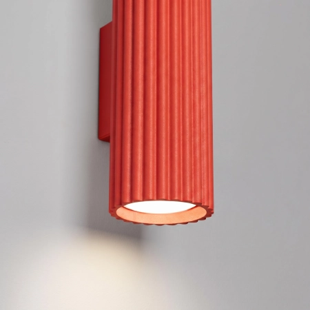 Kinkiet aluminiowy czerwony 2-punktowy KARBON 20 SL.2346 - Sollux Lighting
