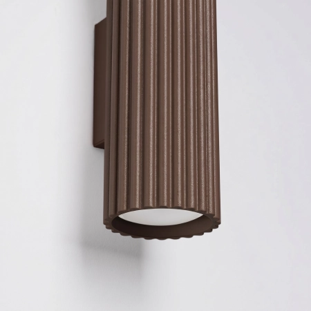 Kinkiet aluminiowy brązowy 20cm 2-punktowy KARBON 20 z serii KARBON SL.2347 - Sollux Lighting