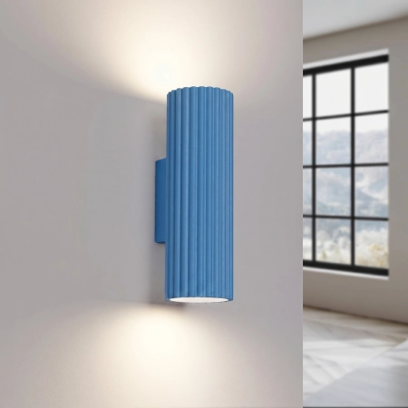 Kinkiet aluminiowy błękitny 20cm z regulacją KARBON 20 SL.2348 - Sollux Lighting