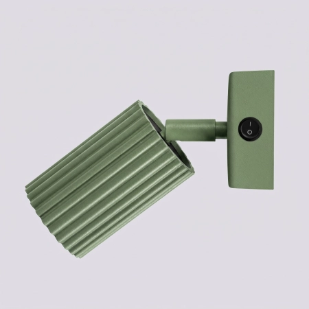 Kinkiet aluminiowy szałwiowy z włącznikiem KARBON z serii KARBON SL.2349 - Sollux Lighting