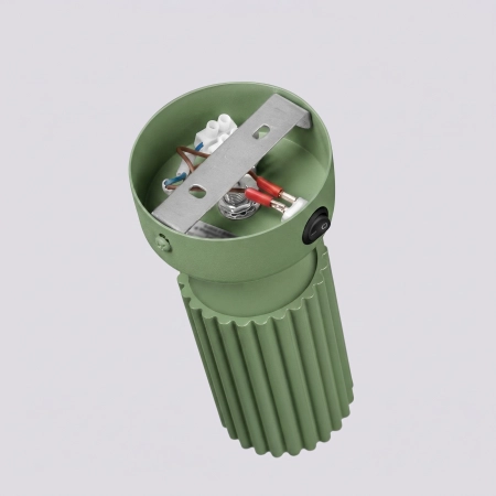 Kinkiet aluminiowy szałwiowy z włącznikiem KARBON z serii KARBON SL.2349 - Sollux Lighting