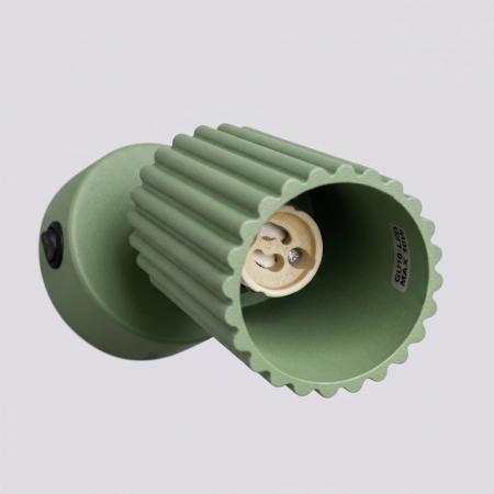 Kinkiet aluminiowy szałwiowy z włącznikiem KARBON z serii KARBON SL.2349 - Sollux Lighting
