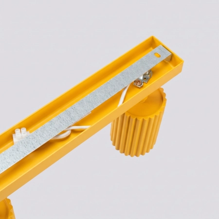 Plafon aluminiowy żółty 4-punktowy z regulacją KARBON z serii KARBON SL.2361 - Sollux Lighting