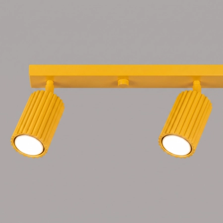 Plafon aluminiowy żółty 4-punktowy z regulacją KARBON z serii KARBON SL.2361 - Sollux Lighting