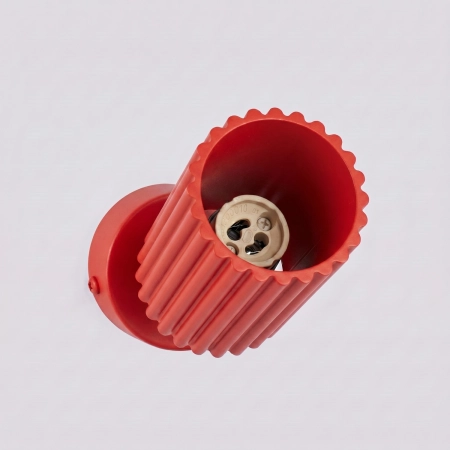 Plafon KARBON 1 czerwony SL.2364 - Sollux