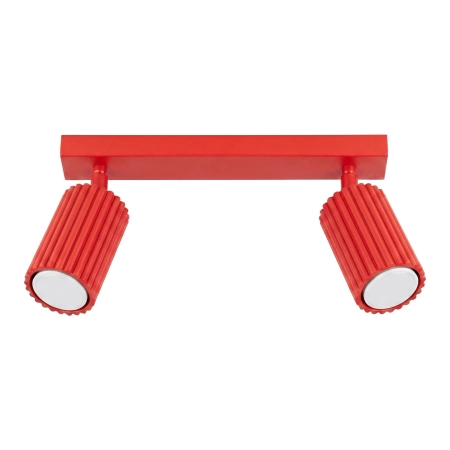 Plafon KARBON 2 czerwony SL.2365 - Sollux