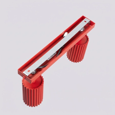 Plafon KARBON 2 czerwony SL.2365 - Sollux