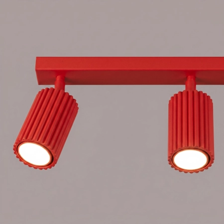 Plafon KARBON 3L czerwony SL.2366 - Sollux