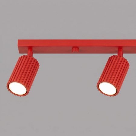 Plafon aluminiowy czerwony 4-punktowy 81cm z serii KARBON SL.2368 - Sollux Lighting