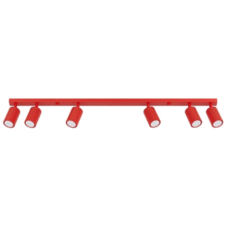 Plafon KARBON 6L czerwony SL.2369 - Sollux