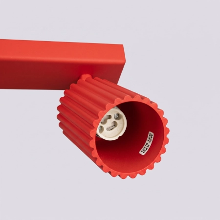 Plafon KARBON 6L czerwony SL.2369 - Sollux