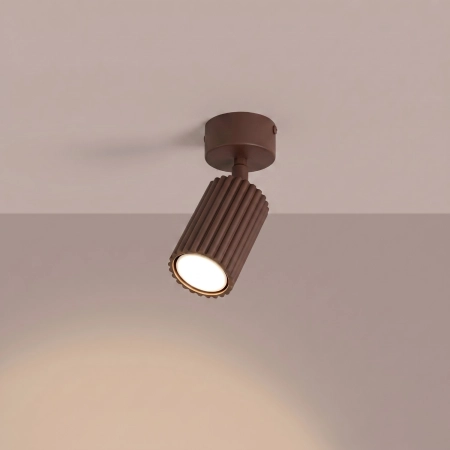 Plafon KARBON 1 brązowy SL.2371 - Sollux