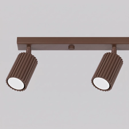 Plafon aluminiowy brązowy 4-punktowy regulowany z serii KARBON SL.2375 - Sollux Lighting