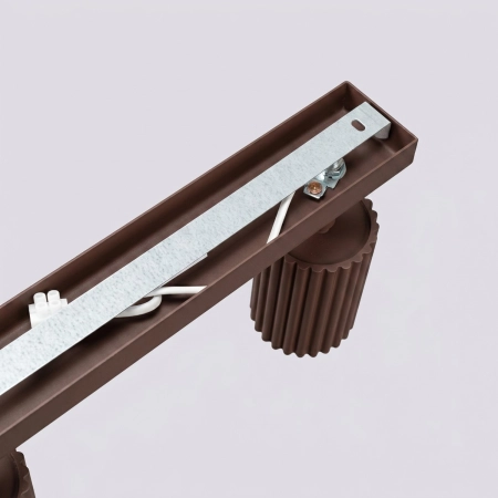 Plafon KARBON 6L brązowy SL.2376 - Sollux