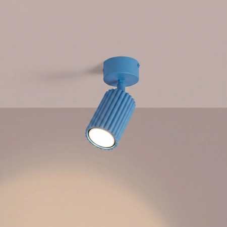 Plafon KARBON 1 błękitny SL.2378 - Sollux