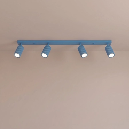 Plafon aluminiowy błękitny 4-punktowy 81cm KARBON 4L z serii KARBON SL.2382 - Sollux Lighting