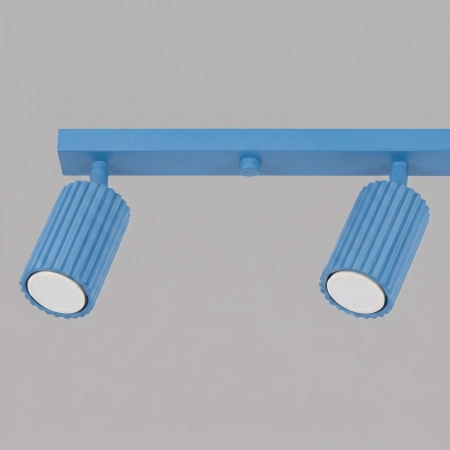 Plafon aluminiowy błękitny 4-punktowy 81cm KARBON 4L z serii KARBON SL.2382 - Sollux Lighting