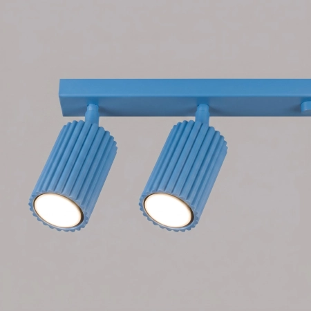 Plafon KARBON 6L błękitny SL.2383 - Sollux
