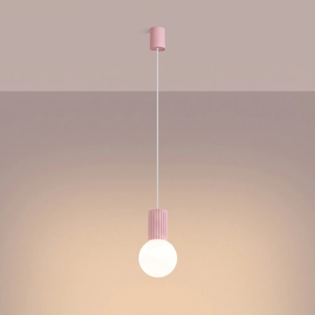 Lampa wisząca HALO 1 różowa SL.2387 - Sollux