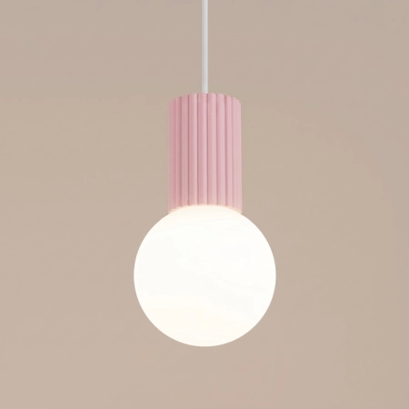 Lampa wisząca HALO 1 różowa SL.2387 - Sollux