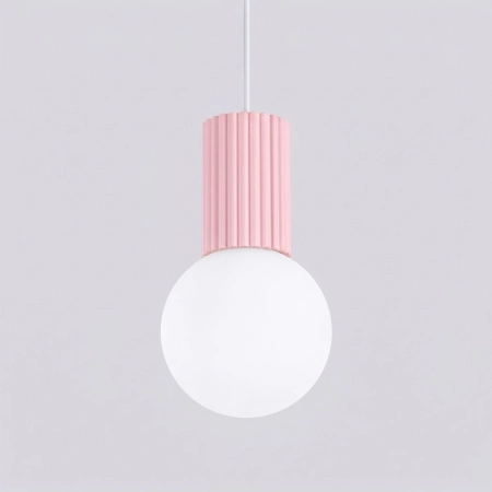 Lampa wisząca HALO 1 różowa SL.2387 - Sollux