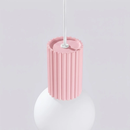 Lampa wisząca HALO 1 różowa SL.2387 - Sollux