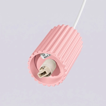 Lampa wisząca HALO 1 różowa SL.2387 - Sollux