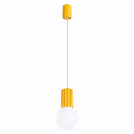 Lampa wisząca HALO 1 żółta SL.2393 - Sollux