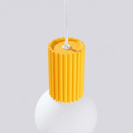Lampa wisząca HALO 1 żółta SL.2393 - Sollux