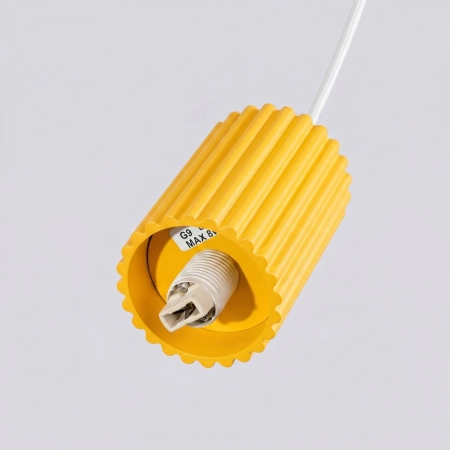 Lampa wisząca HALO 1 żółta SL.2393 - Sollux