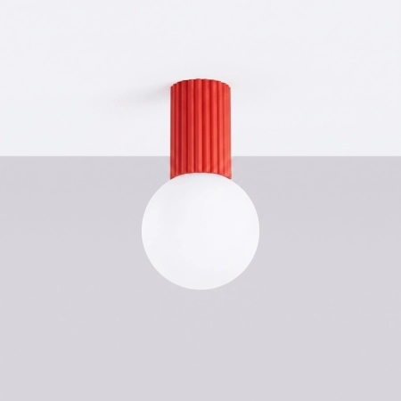 Plafon HALO czerwony IP44 SL.2395 - Sollux