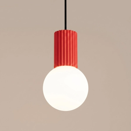 Lampa wisząca HALO 1 czerwona SL.2396 - Sollux