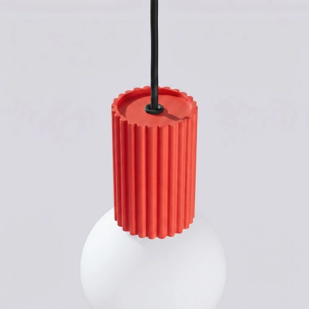 Lampa wisząca HALO 1 czerwona SL.2396 - Sollux