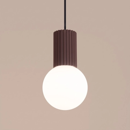 Lampa wisząca HALO 1 brązowa SL.2399 - Sollux