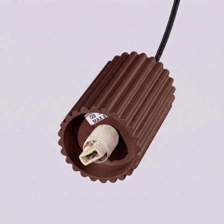 Lampa wisząca HALO 1 brązowa SL.2399 - Sollux