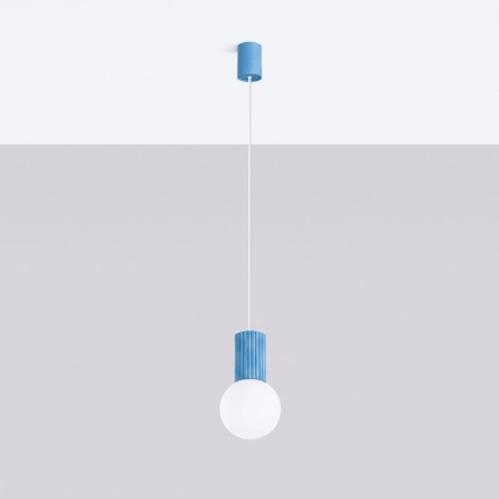 Lampa wisząca HALO 1 błękitna SL.2402 - Sollux
