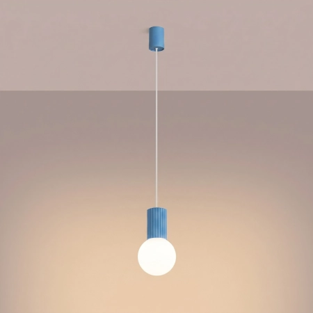 Lampa wisząca HALO 1 błękitna SL.2402 - Sollux