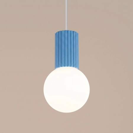 Lampa wisząca HALO 1 błękitna SL.2402 - Sollux