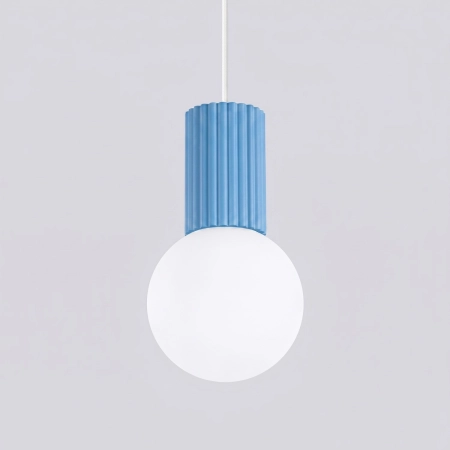 Lampa wisząca HALO 1 błękitna SL.2402 - Sollux