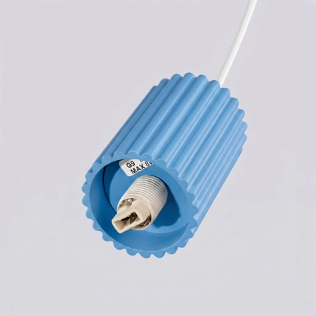 Lampa wisząca HALO 1 błękitna SL.2402 - Sollux