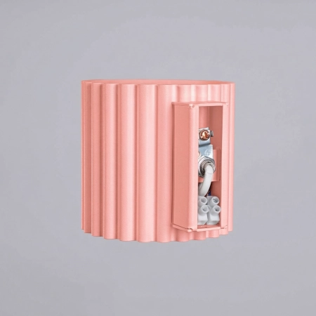 Kinkiet aluminiowy różowy 10cm G9 z serii AURA SL.2405 - Sollux Lighting