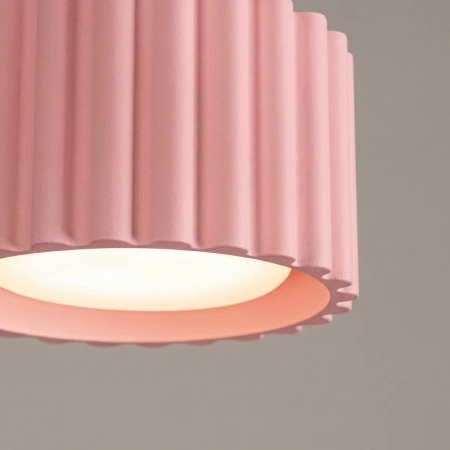 Plafon aluminiowy różowy kwadratowy 10cm AURA 1 z serii AURA SL.2406 - Sollux Lighting