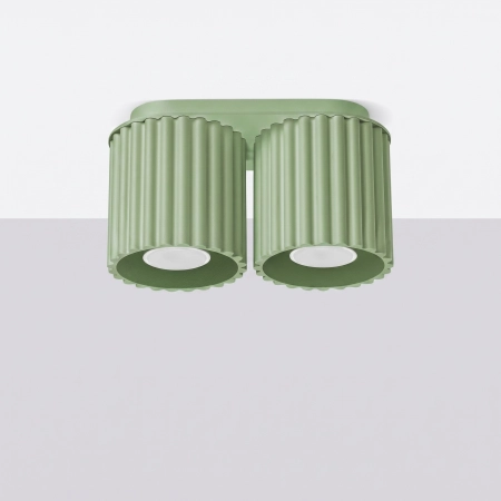 Plafon aluminiowy szałwiowy 2-punktowy AURA 2 z serii AURA SL.2409 - Sollux Lighting