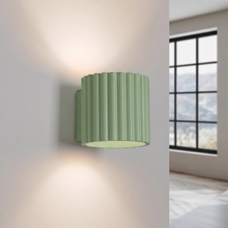 Kinkiet aluminiowy szałwiowy 12cm G9 z serii AURA SL.2410 - Sollux Lighting