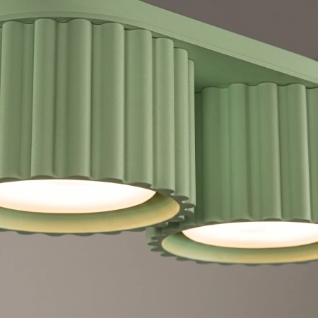 Plafon aluminiowy szałwiowy 2-punktowy AURA 2 z serii AURA SL.2412 - Sollux Lighting