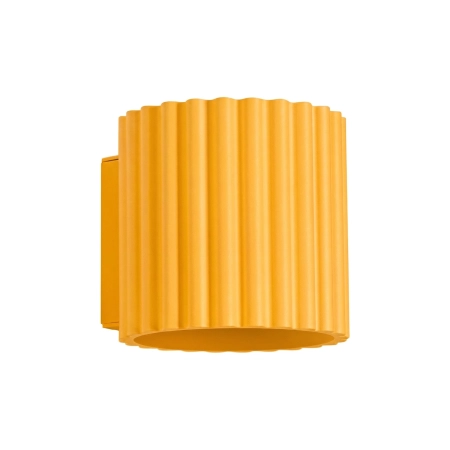 Kinkiet aluminiowy żółty kwadratowy G9 AURA SL.2415 - Sollux Lighting