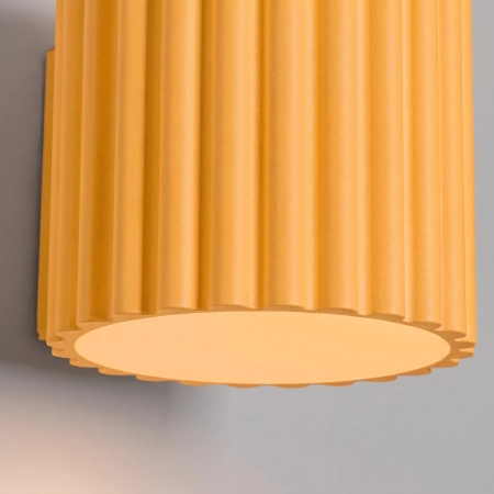 Kinkiet aluminiowy żółty kwadratowy G9 AURA SL.2415 - Sollux Lighting